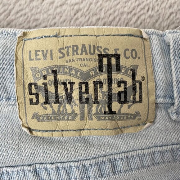 Levis Silvertab Woman's Jeans Size 8 Regular Light Wash 100% Cotton High Rise - Picture 8 of 16